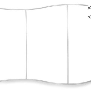 Tekstilinė sienelė Atlantis Tube S formos 300x230