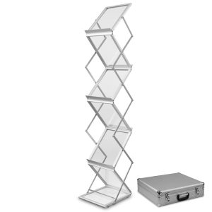 Montana skrajučių laikiklis A4 dėkle - sidabrinis