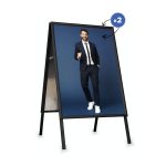 Juodas kelio ženklas „Aurora“ – A1