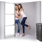 Magnetinė standartinė išskleidžiama sienelė - 3x3, arkos formos, dėžutėje