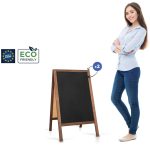 Kreidinės lentos ženklas Klasikinis S dydis (51x90 cm) - rudas