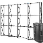 Juoda „Pro Magnetic Pop Up“ magnetinė sienelė 3x4 tiesi prekystalyje