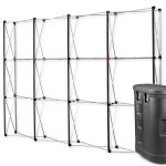 Aukščiausios kokybės magnetinė iššokanti sienelė 3x4 tiesiai vitrinoje