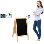 Kreidinės lentos ženklas „Classic S“ (51x90 cm) – natūralios spalvos