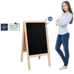 Kreidinės lentos ženklas Klasikinis L (61x118 cm) - natūralios spalvos