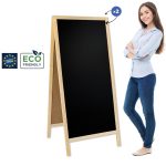 Kreidinės lentos užrašas Classic XL (72x160 cm) - natūralios spalvos