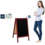 Kreidinės lentos ženklas „Classic S“ (51x90 cm) - raudonas