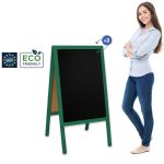 Kreidinės lentos ženklas Klasikinis L (61x118 cm) - žalias