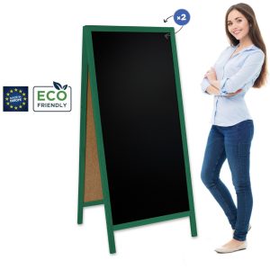 Kreidinės lentos ženklas Classic XL (72x160 cm) - žalias